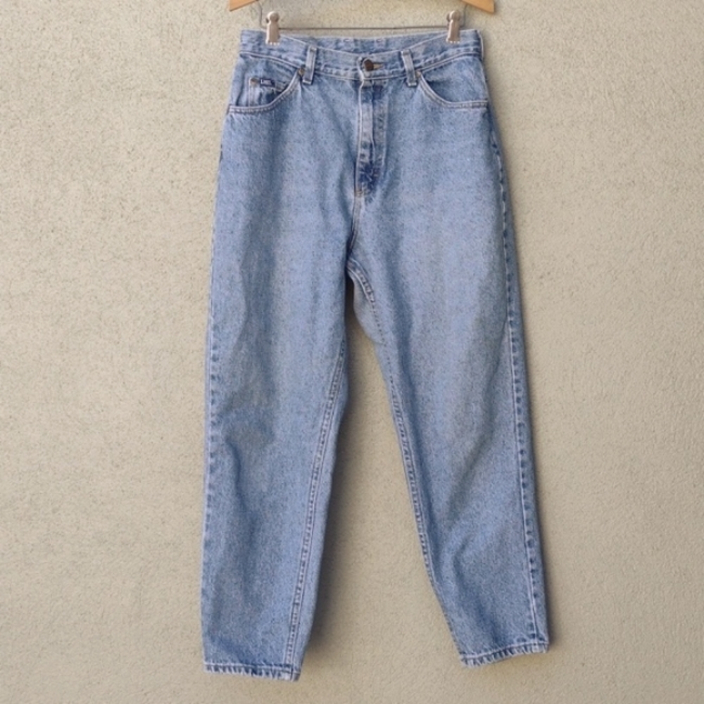 80s Lee High-rise Tapered Non-stretch Mom Jeans 28x27 (Vintage 12, Fits 6)
